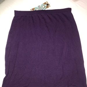 purple mini skirt